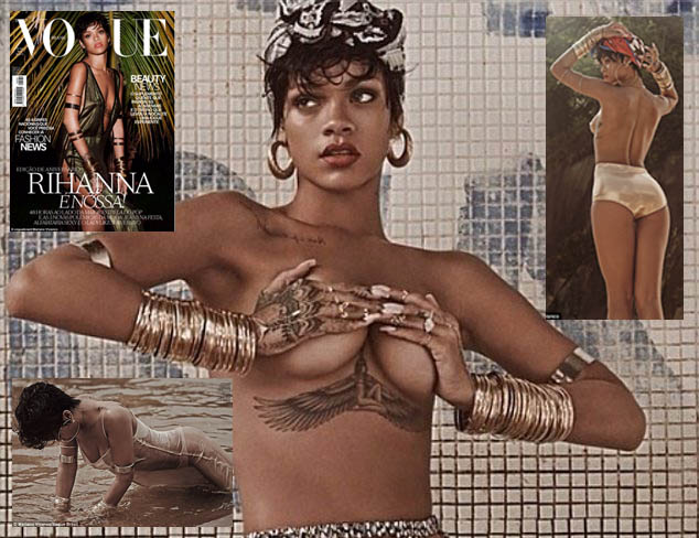 Rihanna Tampil Seksi untuk Vogue Brazil 